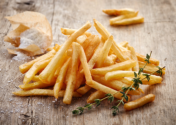 Le patate fritte sempre più presenti nel menu principale 